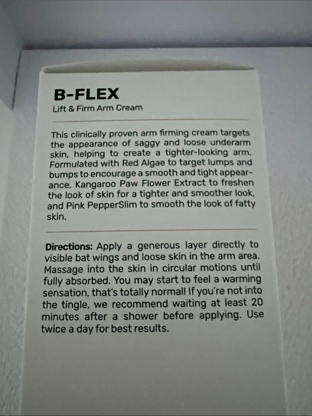 B-FLEX Lift & Firm Arm Cream by MAELYS — 100ml